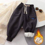 Laste polsterdatud talvised vabaaja p&uuml;ksid Laste polsterdatud dressip&uuml;ksid poiste talvep&uuml;ksid 1&ndash;12 aastat 1-2Y/90cm roheline