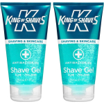 King of Shaves King of Shave raseerimisgeel 150ml 2 Pack antibakteriaalne raseerimisgeel meestele - TWIN-PACK, 1 komplekt blue