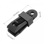 12/24 tk Heavy Duty Lukustusk&auml;epide Heavy Duty Presentklambrid Telgitarvikud Kangaklamber 1pcs