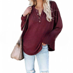 INDFS Naiste moe vabaaja &uuml;hev&auml;rviline printimine kevad-s&uuml;gis pikkade varrukatega V-kaelusega pulloverid ja pikad varrukad S must