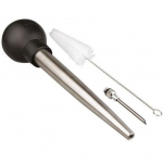 Poire &agrave; Sauce - IBILI - 777510 - Inox - 26 cm - Avec brosse de nettoyage