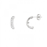 LOVA LOLA VAN DER KEEN - K&otilde;rvar&otilde;ngad - Poolr&otilde;ngad - S&uuml;nteetiline teemant - 925 Sterling h&otilde;be - Naiste ehted