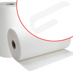 Paper Towel Holder under Cabinet Kitchen Roll Cling Film for Bathroom valge