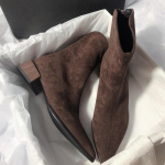 Seksikad terava varbaga k&otilde;rged kontsad pahkluu lumesaapad Talvised soojad seemisnahast kingad, naine 2025 trendimoerdus Tursked kingad Elegantsed pumbad Botas Mujer 35