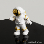 3 tk Astronauti Decor Actionfiguurid ja Kuu Kodukaunistused Vaigust Astronauti Statue Room Kontori t&ouml;&ouml;laua kaunistus kingitus poisile