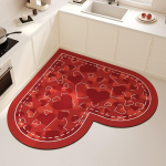 Vaip k&ouml;&ouml;gile Imav s&uuml;damekujuline p&otilde;randamatt Pehme Kiiresti kuivav Diatomiitmuld Libisemiskindlad Matid Kodukaunistus Vaip Alfombrar 70x70cm