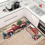 2 tk V&auml;simusevastased K&ouml;&ouml;givaibad J&otilde;ulud Veekindel Libisemiskindel Paks Polsterdatud K&ouml;&ouml;gimatt Raskeveokitega Mugav Seisumatt K&ouml;&ouml;ki 40*60cm+40*120cm（2Pcs）