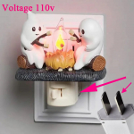 Halloweeni tuled k&otilde;rvits &ouml;&ouml;valgus v&auml;relev kummitus l&otilde;kke v&auml;relev pistik Halloweeni kummituslambi kaunistus poistele/t&uuml;drukutele WHITE&US