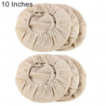 6 tk Taignakindla korvi leiva k&auml;&auml;ritatav vitstest vooderdusriidest puuvillane kate 10 inch