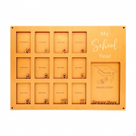 Educational Journey Photo Frame for Grades Pre-k to 12, 15.7x11.8inch with 13 Slots, Lightweight