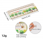1 tk armas multikas puidust sirge joonlaud Kawaii t&ouml;&ouml;riistad kirjatarbed joonistus j&otilde;ulukink kontoris kooli m&otilde;&otilde;tmine