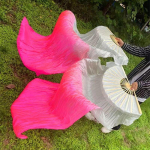 Pikkus M&uuml;&uuml; Tantsuf&auml;nn Gradient Tantsija praktika Imitatsioon Pikad lehvikud Tantsuetendus Rekvisiidid Valge One piece 1.2cm