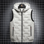 Fat Plus Size Down Cotton Vest Meeste s&uuml;gis- ja talvine kapuutsiga, lahtine Fat Plus, soe, &otilde;lale paks mantel 8XL