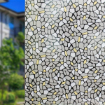 1 rull isekleepuvat v&auml;ikese kruusa mustriga akna privaatsuskile, UV-kaitse, l&auml;bipaistmatu aknakleebis, spetsiaalne kile akende ja uste jaoks 4m