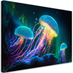 L&otilde;uenditr&uuml;kk, Neoonmeduusid vee all 60x40 mitmev&auml;rviline