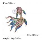 Sulamist rhinestone kuldkala pross ni&scaron;&scaron; k&otilde;rgekvaliteediline meeste ja naiste kampsun mantel korsage ehten&otilde;el