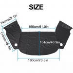 Aknaklaasi kattekardin Deluxe VW T5 T6 Wrap Blind Camping Frost Outdoor Auto v&auml;liskaitse tuuleklaasi p&auml;ikesevari