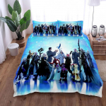 R&uuml;&uuml;tel Leek Tekikott Komplekt UK &Uuml;hekohaline Kahekohaline Kuningas US &Uuml;hekohaline T&auml;issuuruses Kuninganna Suuruses Anime Voodipesukomplekt 70x133cm 2pcs
