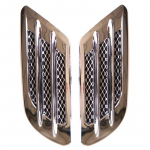 2 tk Auto kapoti &otilde;huvoolu sisselaskeava k&uuml;lgmise poritiiba ventilatsiooni vormimine trimmi sisselaskev&otilde;re kleebis must h&otilde;bedane auto kleebis auto kaunistus h&otilde;be