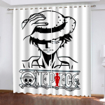 One Piece koomiksitr&uuml;kiga 100% pol&uuml;ester kardinad elutuppa magamistuppa pimenduskardinateks k&ouml;&ouml;gitarvikud j&otilde;ulukingitused 183x214cm