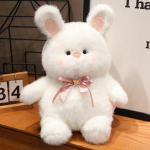 White Bunny Doll Rabbit Palus m&auml;nguasja padjakangas Mugav pehme t&auml;idisega T&auml;ispehme kodukaunistamise p&uuml;hadekingitused 25cm