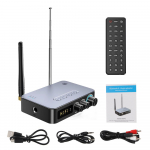 Bluetooth 5.3 M9Pro Intelligentne helivastuv&otilde;tja-saatja NFC/AUX/RCA/USB m&auml;lupulk/TF/6.5 mikrofon/Karaoke/FM raadio digitaalne adapter must