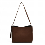 Premium Matt Messenger-kott Naiste Retro Minimalistlik &Otilde;lakott Pendeldaja &Auml;mbrikott 32*13*25 pruun
