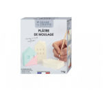 Pl&acirc;tre de moulage - DTM - 1kg - Prise rapide - Couleur rose - Loisirs cr&eacute;atifs