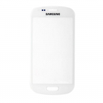 Vitre &eacute;cran de fa&ccedil;ade blanche + adh&eacute;sif pour Samsung Galaxy S3 mini I8190