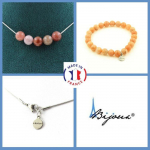 Pierres et Min&eacute;raux. Parure bijoux Bracelet Collier 5 Perles Pierre de soleil d'Afrique Taille personnalisable.