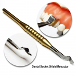 1 piece or 2 pieces or 3 pieces Dental Stainless Steel Socket Shield Retractor Dental Implant Gingival Retraction Tools Gum Separator Isolation 1 piece