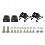 2 komplekti musta reguleeritava LED-valgusti libiseva kinnitusklambri paigaldusaluse kinnitusklamber maastikus&otilde;idukile