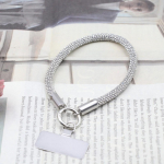 Trendikas Glitter Rhinestone telefonipael Hele Bling Bling Teemantkristallist v&otilde;tmehoidja Kaotsiminekuvastane randmek&ouml;ie telefonitarvikud mitmev&auml;rviline