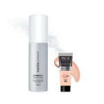 FACESCANADA veekindel fikseerimis- ja viimistluskomplekt | meigifiksaator (50 ml) + Rose Ivory All Day Hydra Matte Mini jumestuskreem (15 ml)| Naiste meigikomplekt