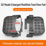 Kokkupandav elektriline maastikuratas tagumise jalatoe ja pedaalilauaga