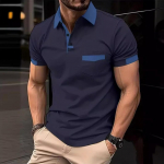 Moodsad meeste v&auml;rviplokkidega taskuga polos&auml;rk sport uus suvine polos&auml;rk S valge