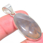 Plume Agate Handmade 925 Sterling Silver Jewelry Pendant 1.77 n0n52