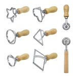 8 tk Kodu Ravioolil&otilde;ikuri Komplekt Pasta Press K&ouml;&ouml;gi Komplekt Ravioolivalmistaja Vorm T&ouml;&ouml;riist Raviooli Templikomplekt Saia Rullikomplekt Koogivorm