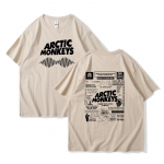 Arctic Monkeys'i inspireeritud T-s&auml;rk - Albumite loendi kritseldusprindiga vintage T-s&auml;rk meestele naistele hiphop punk l&uuml;hikeste varrukatega T-s&auml;rgid t&auml;navamood XL