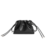 Ehtsast nahast naiste k&auml;ekott, n&ouml;&ouml;riga kandekott, plisseeritud k&otilde;ik-&uuml;hes Crossbody kott must