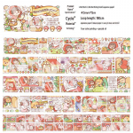 Kompakt Mochi Pakend ja Paberteibi Komplekt K&auml;siraamatu Kleebiste Kollektsiooniga