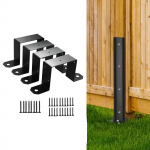 4x Fencing Post Clips Brackets Deck Stake Support Versatile Easy to Install Sturdy Heavy Duty with