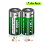 1,5 V v&otilde;imsusega laetav aku 15 000 mWh LR20 liitiumioonakud LR14 C suurusega liitiumaku gaasiseadmetele, veeldatud pliit 2PCS C Size Battery