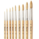 Pinceau rond Oleo en soie s&eacute;rie 362 4