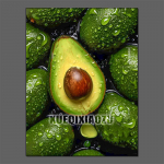 Puuviljad Teemantmaal Maasikas Sidrun Pilt T&auml;ielik Teemantmosaiik Ristpistes Komplekt Kunst DIY K&ouml;&ouml;k Restoran Kodu Kaunistus Round 40x50cm