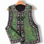 Puuvillane vest naistele Linane varrukateta vintage vest &Uuml;le suuruse tr&uuml;kipildid Mitmek&uuml;lgne vabaaja n&ouml;&ouml;bitav vest M