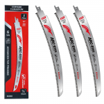 EZARC 12-tollised Jaapani hammastega edasi-tagasi liikuvad saelehed 3tk kaareservaga puidu p&uuml;gamise saelehed 6TPI puude k&auml;rpimiseks puidu l&otilde;ikamiseks Wood Cutting