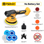 MELLWIN 150mm juhtmevaba elektriline autopolisher 8 reguleeringuga Autode poleerimine Vahatamine Lihvimine Elektrit&ouml;&ouml;riist Sobib Makita 21V 18V akule Without Battery
