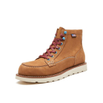 Meeste retro keskmise s&auml;&auml;rega kollased veisenahast saapad Custom Order: Minimum 100 Pairs pruun