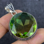 Natural Bi-Color Tourmaline 925 Sterling Silver Jewelry Pendant 1.97 k3g11
